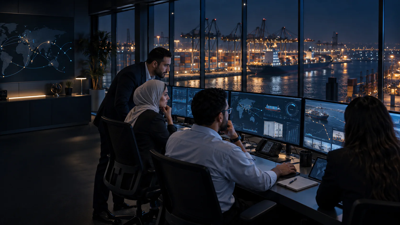 North Star reefer logistics operations team monitoring shipments and sailing schedules